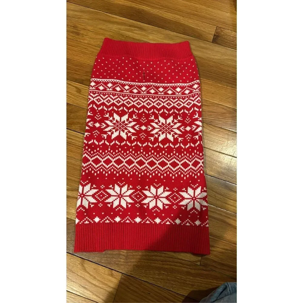 New Holiday Lane Fair Isle Knit Pet Sweater Size XL